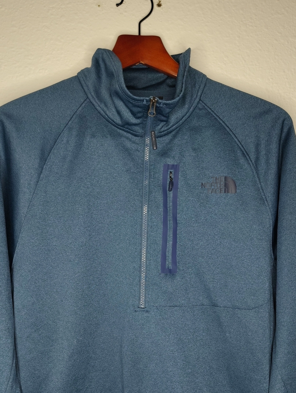 The North Face Canyonlands Half Zip Fleece Pullover Shady Blue Heather Size L - Picture 2 of 15